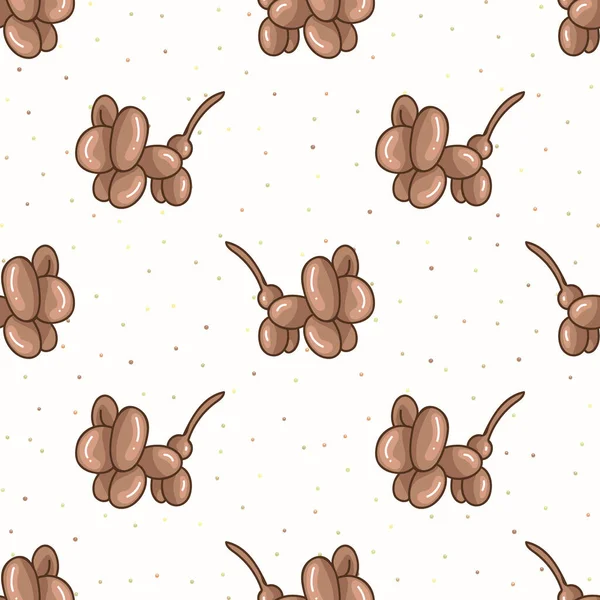 Tatlı çizgi film uniseks fare balonlu hayvan arka planı. El çizimi basit bir boho kutlama evi dekorasyonu. Cinsiyet ayrımı yapmayan, eğlenceli çocuklar. Saf doğum günü.. 