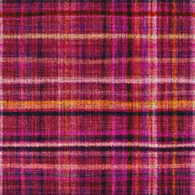 Değişik renkli goblen kumaş, ekoseli kumaş. Uzay boyalı suluboya efekt örgü kontrol arkaplanı. Tüylü, ince, pasaklı tekstil malzemesi. Yumru halı kumaş efekti..