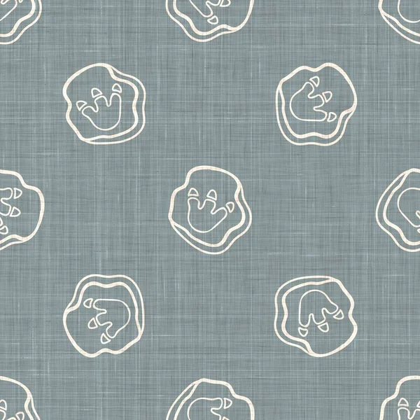 Seamless background dinosaur foot fossil gender neutral baby pattern. Simple whimsical minimal earthy 2 tone color. Kids nursery wallpaper or boho cartoon animal fashion all over print.