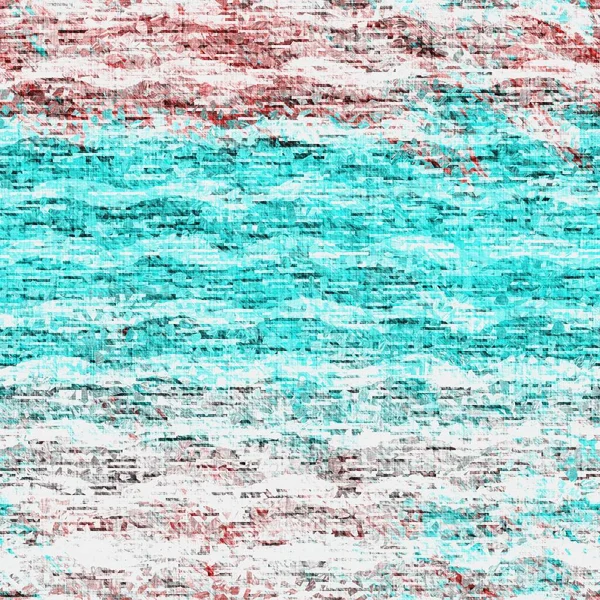 얼룩덜룩 한 볼기와 줄 무늬 패턴 배경. 바다 속에서 반복되는 파란색 어항이다. 수평 파 (Horizontal wave) 는 섬유를 줄 무늬로 한 것이다. 퇴색되어 가는 음울 한 빛 이 인쇄 된 부분을 온통 뒤덮고 있다 — 스톡 사진