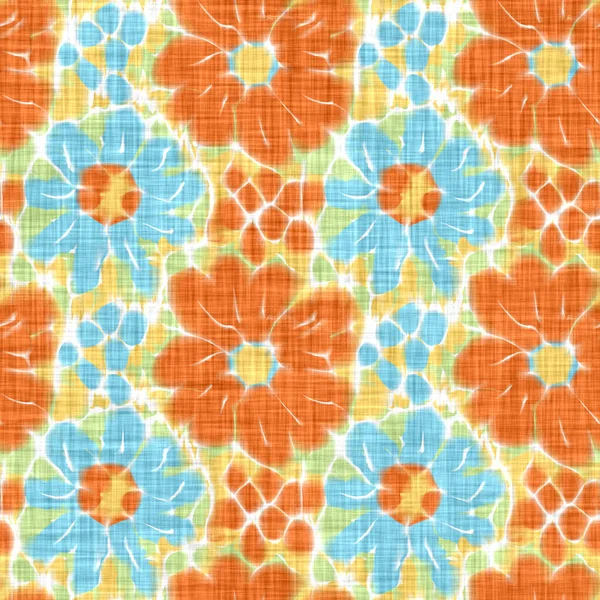 Aquarell Blume Motiv Hintergrund. Handbemalte erdige wunderliche nahtlose Muster. Modernes florales Leinen-Textil für die Dekoration des Frühlings und Sommers. Dekorative Scandi Stil bunte Natur auf dem ganzen Druck — Stockfoto