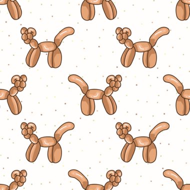 Tatlı çizgi film unisex kedi balonlu hayvan arka planı. El çizimi basit bir boho kutlama evi dekorasyonu. Cinsiyet ayrımı yapmayan, eğlenceli çocuklar. Saf doğum günü.. 