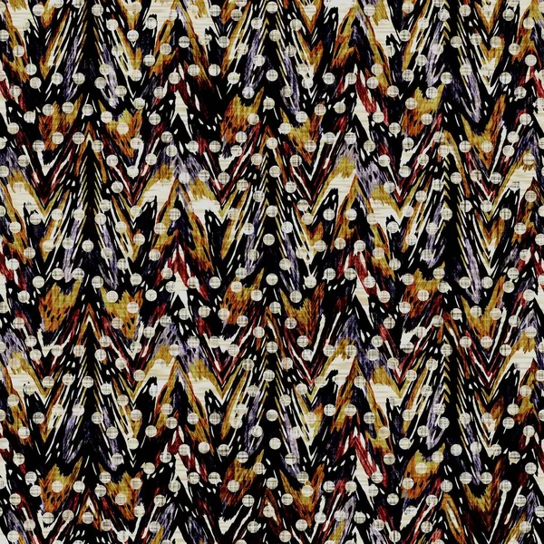 Varrat nélküli szépia grunge geometrikus nyomtatási textúra háttér. Zavart szövet mintás textil anyag. Grunge durva elmosódott geo vászon az egész nyomtatott — Stock Fotó