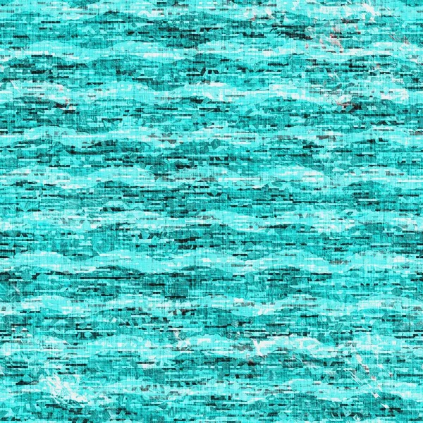 Mottled grunge blotch wavy stripe pattern background. Worn aqua blue red rustic nautical repeat swatch. Horizontal wave striped seamless tile material. Decorative faded distressed blur all over print — Stock Photo, Image