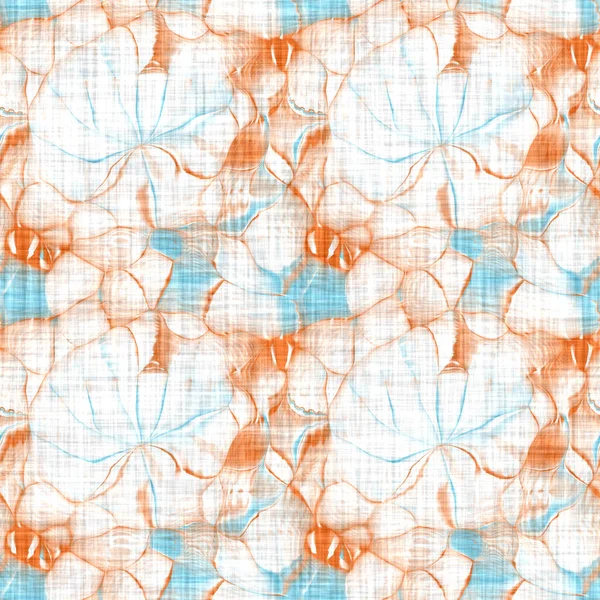 Aquarelle fond motif fleur. Peint à la main motif terreux fantaisiste sans couture. Textile de lin floral moderne pour la décoration de maison d'été de printemps. Style scandi décoratif nature colorée partout imprimer — Photo