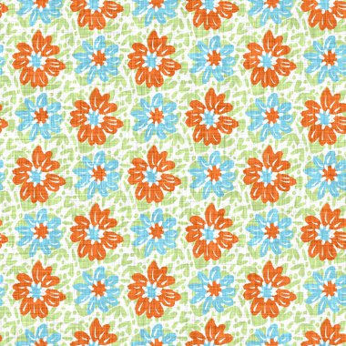 Suluboya çiçek motifi arka planı. Elle boyanmış dünyevi, tuhaf, pürüzsüz desen. Yaz evi dekorasyonu için modern keten kumaş. Dekoratif Skandi stili baskının her yerinde renkli doğa