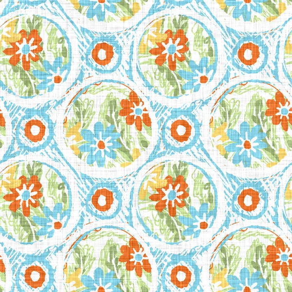 Aquarell Blume Motiv Hintergrund. Handbemalte erdige wunderliche nahtlose Muster. Modernes florales Leinen-Textil für die Dekoration des Frühlings und Sommers. Dekorative Scandi Stil bunte Natur auf dem ganzen Druck — Stockfoto