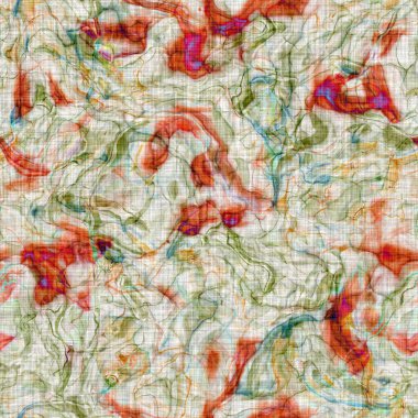 Suluboya benekli doku arka planı. El çizimi düzensiz, soyut, pürüzsüz desen. Yazlık ev dekorasyonu için modern keten tekstil. Dekoratif skandi doodle biçimi tüm yazdırma için renkli