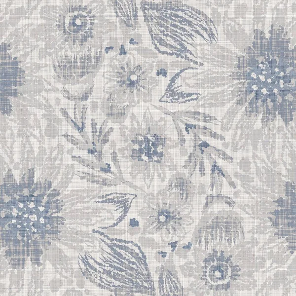 Suluboya çiftlik evi çiçek motifi arka planı. Elle boyanmış dünyevi, tuhaf, pürüzsüz desen. Yaz evi dekorasyonu için modern keten kumaş. Dekoratif Scandi tarzı tüm yazılar