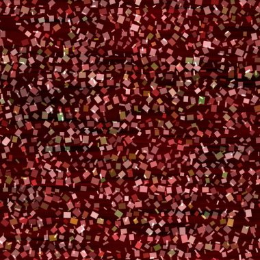 Kare konfeti parti dokusu arka planı. Sihirli kare renkli, noktasız desen. Çok renkli, ışıltılı, çeşitli renkte serpiştirilmiş. Yazının her yerinde neşeli bulanıklık efekti. 