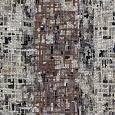 Kömür kömürü lekeli, gri Fransız keten kumaşı dokuma arka planı. Tarafsız, eski kumaş baskı kumaştan yapılmış. Her yeri parmak iziyle kaplı. Düzensiz pürüzlü pürüzlü grunge etkisi.