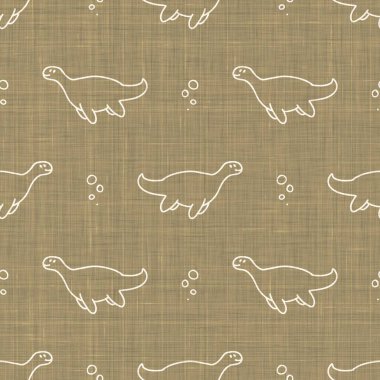 Kusursuz arka plan Plesiosaurus dinazor cinsiyeti nötr bebek kalıbı. Basit, asgari, 2 tonluk dünya rengi. Çocuk odası duvar kâğıdı ya da karikatür hayvan tarzı baskılar..