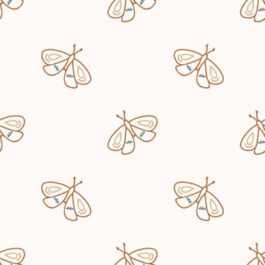 Kusursuz arka plan, kelebek kuyruğu yutuyor cinsiyet ayrımı yok. Tuhaf asgari 2 tonluk toprak rengi. Çocuk odası duvar kâğıdı ya da boho karikatür böcek modası her yerde..