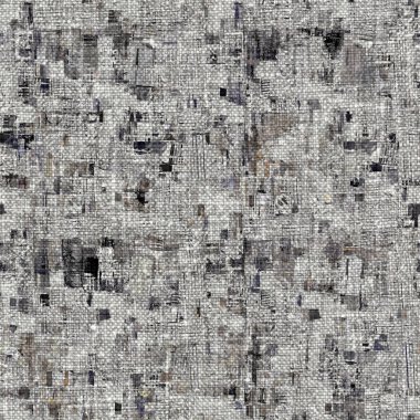 Kömür kömürü lekeli, gri Fransız keten kumaşı dokuma arka planı. Tarafsız, eski kumaş baskı kumaştan yapılmış. Her yeri parmak iziyle kaplı. Düzensiz pürüzlü pürüzlü grunge etkisi.