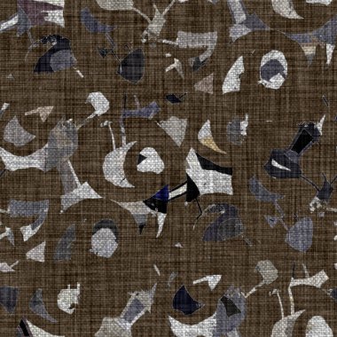 Kömür kömürü lekeli, gri Fransız keten kumaşı dokuma arka planı. Tarafsız, eski kumaş baskı kumaştan yapılmış. Her yeri parmak iziyle kaplı. Düzensiz pürüzlü pürüzlü grunge etkisi.