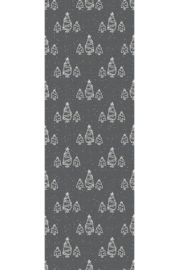 Kusursuz bir arka plan Noel ağacı cinsiyeti tarafsız sınır dikey. Tuhaf asgari 2 tonluk toprak rengi. Çocuk yuvası afişi ya da boho çizgi filmi. Doğal şablon.. 