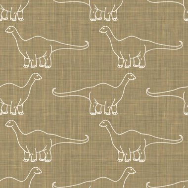 Kusursuz bir arka plan, tuhaf Apatosaurus dinazor cinsiyeti, nötr bebek kalıbı. Basit bir 2 tonluk toprak rengi. Çocuk odası duvar kâğıdı ya da karikatür hayvan tarzı baskılar..