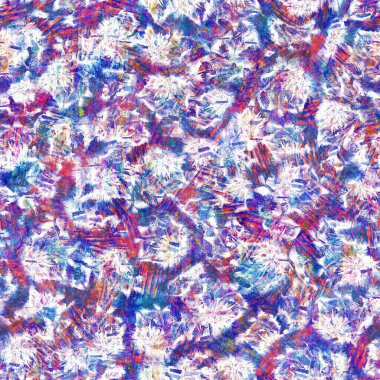 Kusursuz yaz boho 'su parmak izini sildi. Grunge hafif suluboya kolaj dokusu arka planı. Plaj desenli tekstil kumaşı. Boya mavisi, pastel, bulanık, püre, her yerde arıza var. 