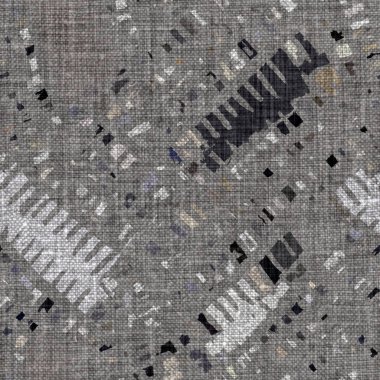 Kömür kömürü lekeli, gri Fransız keten kumaşı dokuma arka planı. Tarafsız, eski kumaş baskı kumaştan yapılmış. Her yeri parmak iziyle kaplı. Düzensiz pürüzlü pürüzlü grunge etkisi.