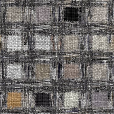 Kömür kömürü lekeli, gri Fransız keten kumaşı dokuma arka planı. Tarafsız, eski kumaş baskı kumaştan yapılmış. Her yeri parmak iziyle kaplı. Düzensiz pürüzlü pürüzlü grunge etkisi.