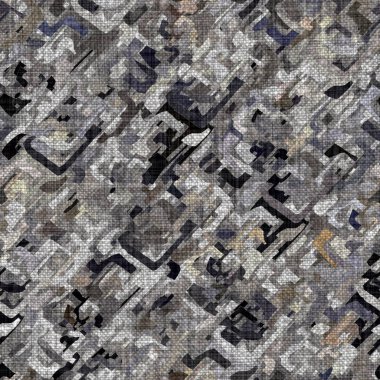 Kömür kömürü lekeli, gri Fransız keten kumaşı dokuma arka planı. Tarafsız, eski kumaş baskı kumaştan yapılmış. Her yeri parmak iziyle kaplı. Düzensiz pürüzlü pürüzlü grunge etkisi.