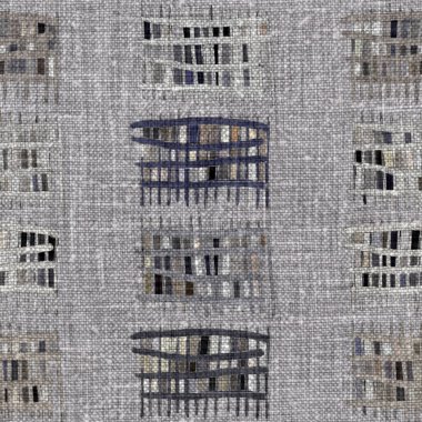 Kömür kömürü lekeli, gri Fransız keten kumaşı dokuma arka planı. Tarafsız, eski kumaş baskı kumaştan yapılmış. Her yeri parmak iziyle kaplı. Düzensiz pürüzlü pürüzlü grunge etkisi.