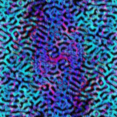 Benekli lekeli lekeli kusurlu arka plan. Mor mavi, kravat boyasını silmiş. Kusursuz çeşitlendirilmiş boho yaz tekstil malzemesi. Dekoratif soluk sıkıntılı bulanıklık tüm parmak izi