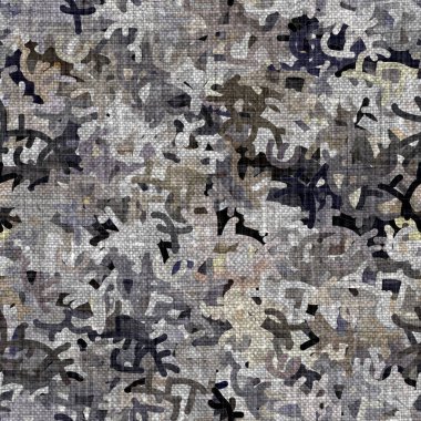 Kömür kömürü lekeli, gri Fransız keten kumaşı dokuma arka planı. Tarafsız, eski kumaş baskı kumaştan yapılmış. Her yeri parmak iziyle kaplı. Düzensiz pürüzlü pürüzlü grunge etkisi.