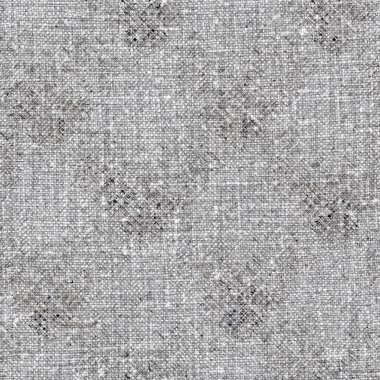 Kömür kömürü lekeli, gri Fransız keten kumaşı dokuma arka planı. Tarafsız, eski kumaş baskı kumaştan yapılmış. Her yeri parmak iziyle kaplı. Düzensiz pürüzlü pürüzlü grunge etkisi.