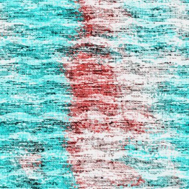 Benekli, benekli, dalgalı şeritli bir arka plan. Su mavisi, kırmızı kırsal denizcilik tekrarı kumaşı giyiyordu. Yatay dalga çizgili, pürüzsüz fayans malzemesi. Dekoratif soluk sıkıntılı bulanıklık tüm parmak izi