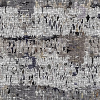 Kömür kömürü lekeli, gri Fransız keten kumaşı dokuma arka planı. Tarafsız, eski kumaş baskı kumaştan yapılmış. Her yeri parmak iziyle kaplı. Düzensiz pürüzlü pürüzlü grunge etkisi.