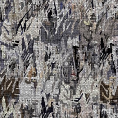 Kömür kömürü lekeli, gri Fransız keten kumaşı dokuma arka planı. Tarafsız, eski kumaş baskı kumaştan yapılmış. Her yeri parmak iziyle kaplı. Düzensiz pürüzlü pürüzlü grunge etkisi.