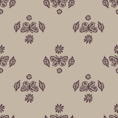 El yapımı, bahçedeki kelebek desenli, pürüzsüz parmak izi. Köy kökenli halk sanatı böceği geçmişi. Scandi ya da etnik Hint dili kesim tasarımı. Saf organik nötr ton dokunun her yerinde ilkel..