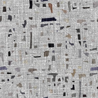 Kömür kömürü lekeli, gri Fransız keten kumaşı dokuma arka planı. Tarafsız, eski kumaş baskı kumaştan yapılmış. Her yeri parmak iziyle kaplı. Düzensiz pürüzlü pürüzlü grunge etkisi.