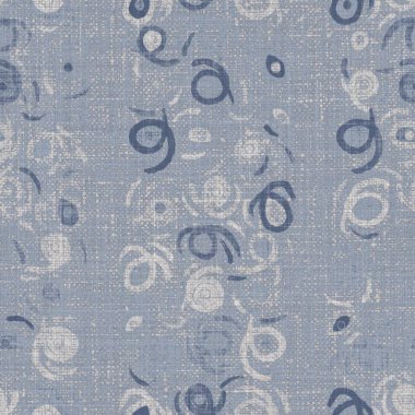 Kusursuz bir Fransız çiftlik evi keten karalama geçmişi. Provence mavi gri keten kırsal desen dokusu. Şık, eski tarz örülmüş keten mavisi karalamalar. Her yerde tekstil motifi.