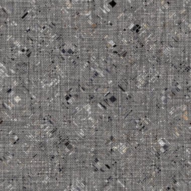 Kömür kömürü lekeli, gri Fransız keten kumaşı dokuma arka planı. Tarafsız, eski kumaş baskı kumaştan yapılmış. Her yeri parmak iziyle kaplı. Düzensiz pürüzlü pürüzlü grunge etkisi.