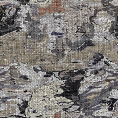 Kömür kömürü lekeli, gri Fransız keten kumaşı dokuma arka planı. Tarafsız, eski kumaş baskı kumaştan yapılmış. Her yeri parmak iziyle kaplı. Düzensiz pürüzlü pürüzlü grunge etkisi.