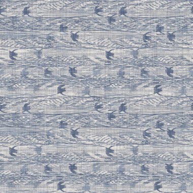 Kusursuz bir Fransız çiftlik evi çarşafı. Üzerinde parmak izi var. Provence mavi gri keten kırsal desen dokusu. Dandik şık stil örülmüş keten kumaş, her yerde parmak izi var..