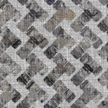 Kömür kömürü lekeli, gri Fransız keten kumaşı dokuma arka planı. Tarafsız, eski kumaş baskı kumaştan yapılmış. Her yeri parmak iziyle kaplı. Düzensiz pürüzlü pürüzlü grunge etkisi.