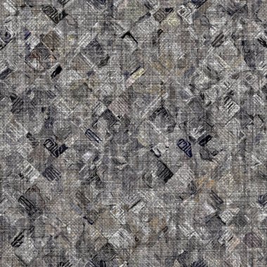 Kömür kömürü lekeli, gri Fransız keten kumaşı dokuma arka planı. Tarafsız, eski kumaş baskı kumaştan yapılmış. Her yeri parmak iziyle kaplı. Düzensiz pürüzlü pürüzlü grunge etkisi.