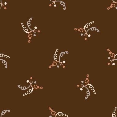 Kusursuz minimalist karalama çiçek desenli arka plan. İki tonlu duvar kağıdını sakinleştir. Basit modern skandi unisex bebek tasarımı. Her yerde organik, çocuksu, cinsiyetsiz, tarafsız bir bebek var. El çizimi çiçek..