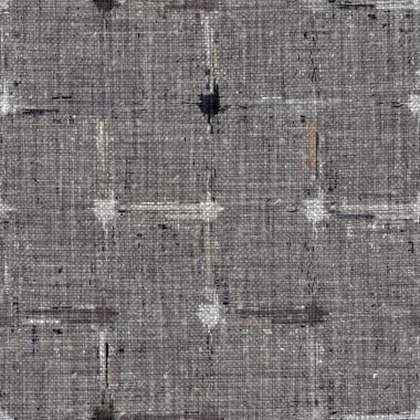 Kömür kömürü lekeli, gri Fransız keten kumaşı dokuma arka planı. Tarafsız, eski kumaş baskı kumaştan yapılmış. Her yeri parmak iziyle kaplı. Düzensiz pürüzlü pürüzlü grunge etkisi.