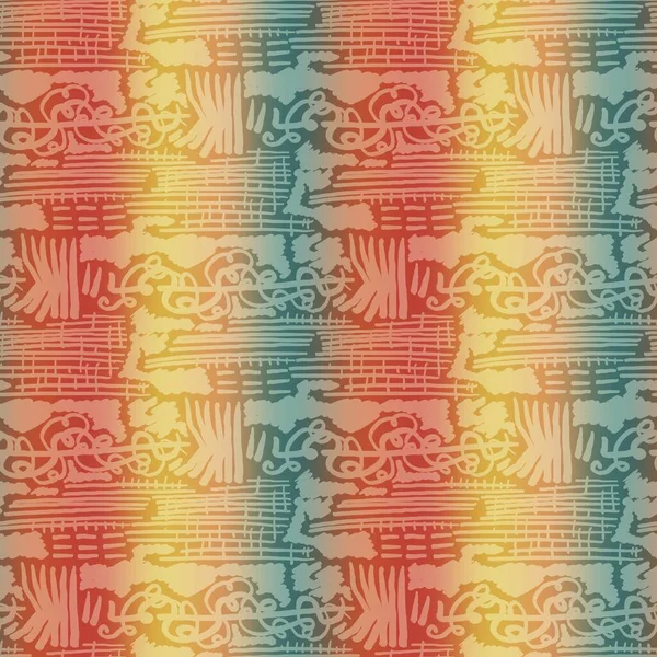 Horisontell suddig ombre blanda texturerad rand bakgrund. Variegerad pastellinje melange sömlöst mönster. Abstrakt struktur över hela utskriften. Retro sommar mjuk färg dip färgämne randig effekt — Stockfoto