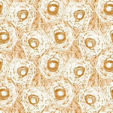 Suluboya turuncu benekli doku arka planı. El çizimi düzensiz, soyut, pürüzsüz desen. Yazlık ev dekorasyonu için modern keten tekstil. Dekoratif skandi doodle biçimi tüm yazdırma için renkli.