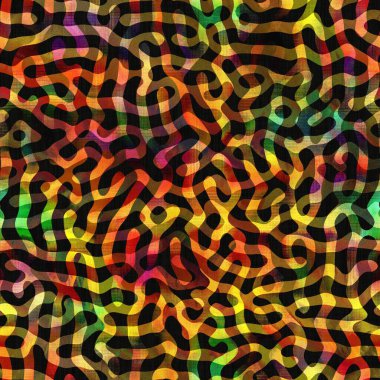 Gökkuşağı kamuflaj grunge püre doku arka planı. Renkli, cesur, düzensiz, sorunlu, pürüzsüz desen. Modern boyanmış keten kumaş. Yumuşak döşenmiş ev dekorasyonu. Dekoratif lekeli izin izi