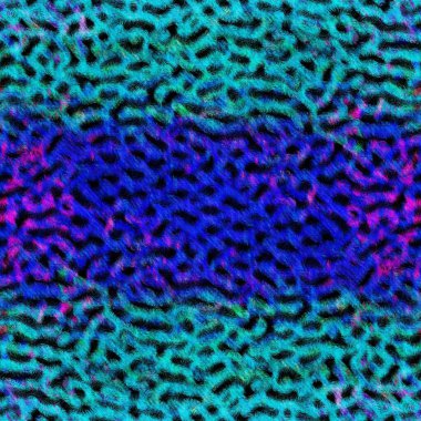 Benekli lekeli lekeli kusurlu arka plan. Mor mavi, kravat boyasını silmiş. Kusursuz çeşitlendirilmiş boho yaz tekstil malzemesi. Dekoratif soluk sıkıntılı bulanıklık tüm parmak izi