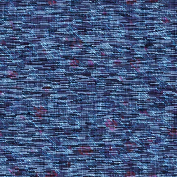 Indigo escuro azul manchado fundo textura camo. Padrão de efeito de tecido sem costura tintura mal-humorado. Padrão misto angustiado estilo camuflagem decoração da casa. Moda masculina repetível na moda por toda a impressão. — Fotografia de Stock