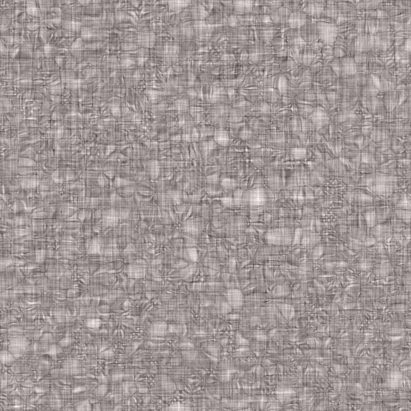 Rustic blotched charcoal grey french linen woven texture background. Blobby neutral old vintage cloth printed fabric textile. Distressed glitch all over print. Irregular uneven stain grunge effect. — Stock Photo, Image