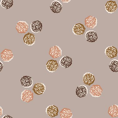 Kusursuz minimalist karalama desenli arka plan. Sakin boho dünya renginde duvar kağıdı. Basit modern doğal uniseks tasarımı. Her yerde organik, çocuksu, cinsiyetsiz, tarafsız bir bebek var. El çizimi.