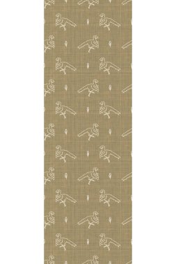 Kusursuz bir arkaplan, cinsiyet ayrımı yok, dikey sınır. Tuhaf asgari 2 tonluk toprak rengi. Çocuk yuvası afişi ya da boho çizgi filmi. Doğal şablon..